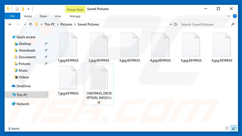 Files encrypted by KEYPASS