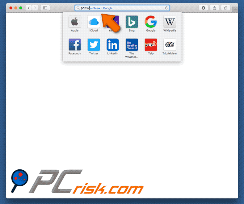 spidersearchshop.com browser hijacker on a Mac computer