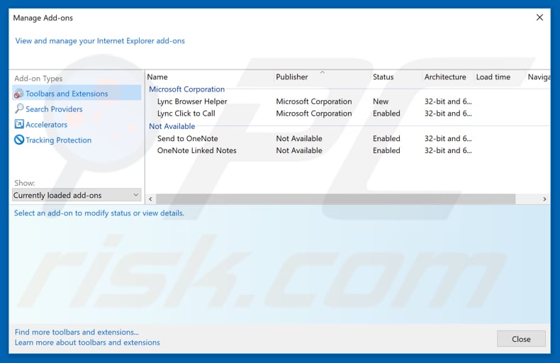 Rimozione degli annunci captcha-verification.systems da Internet Explorer step 2
