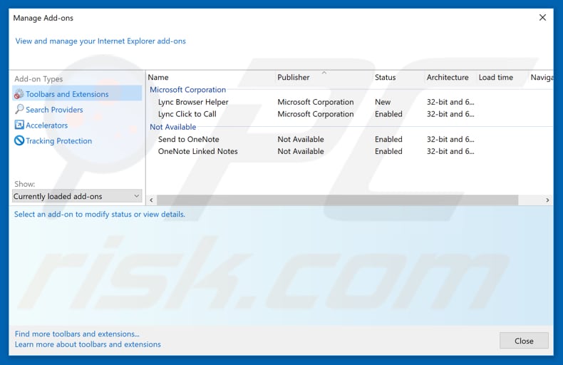 Rimozione degli annunci captcha-verification.systems da Internet Explorer step 2