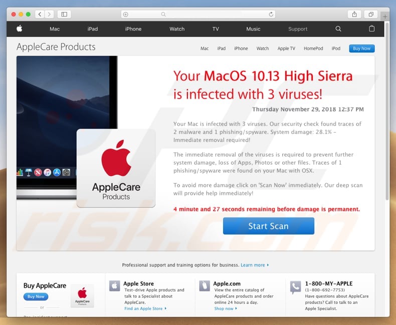 pop-up ads generated by macperformance adware