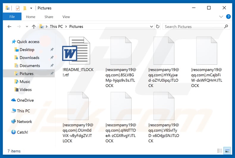 File crittografati da ITLOCK