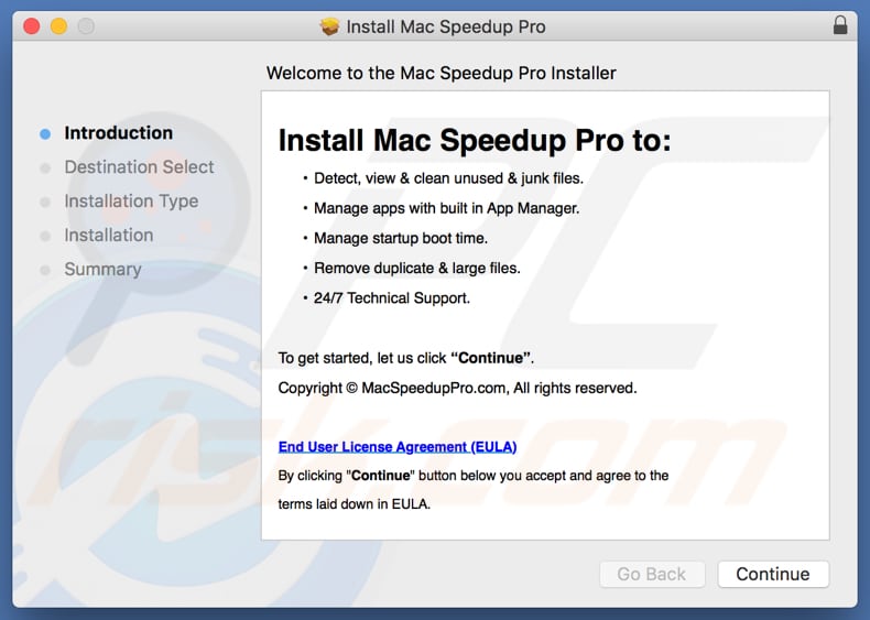 Mac Speedup Pro installer