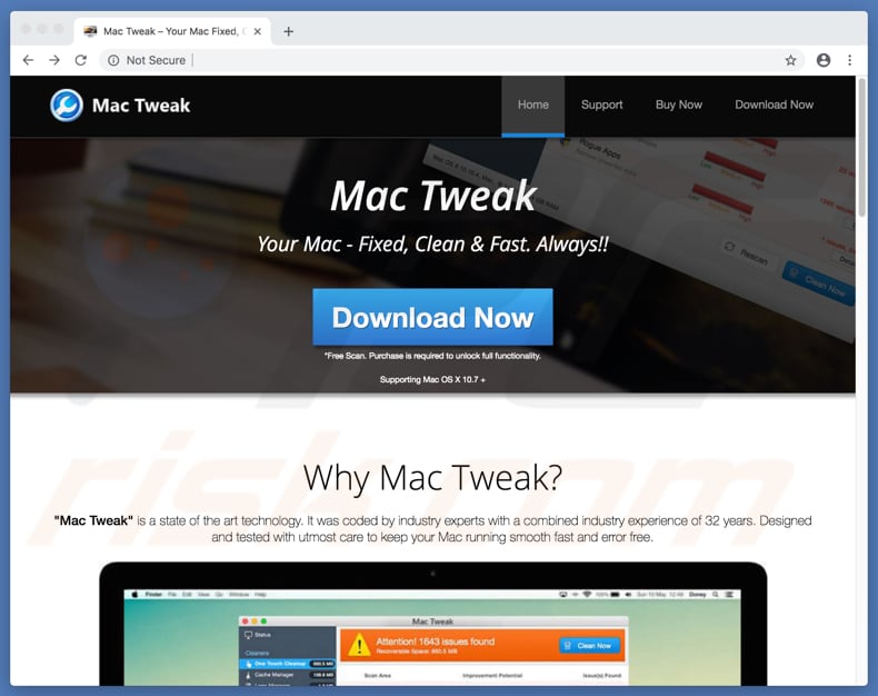 Mac Tweak scam