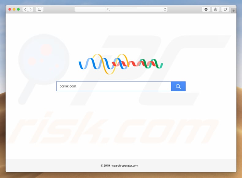 search-operator.com browser hijacker on a Mac computer