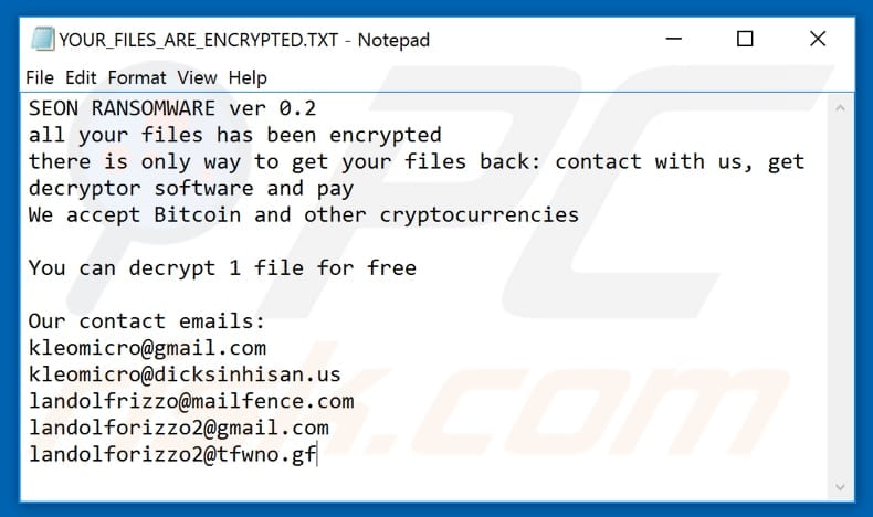 Seon text file