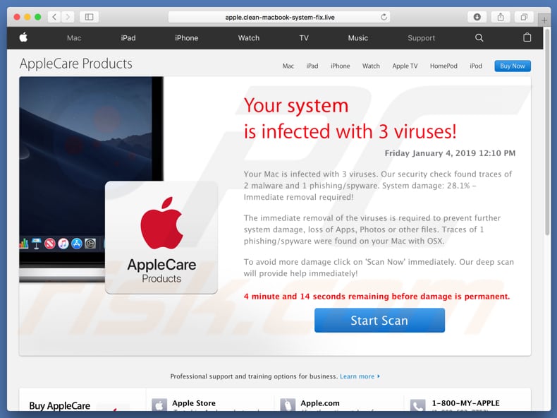 Your System Is Infected With 3 Viruses! truffa