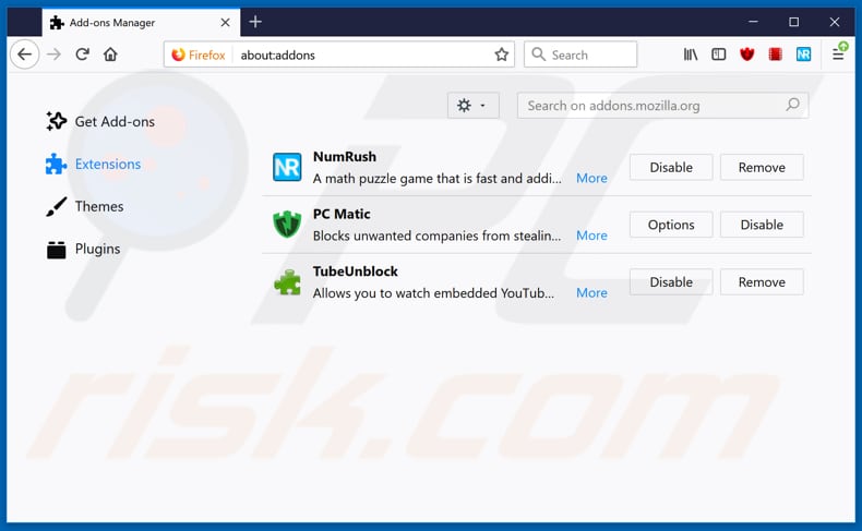 Removing onlinevideoconverter[.]com ads from Mozilla Firefox step 2