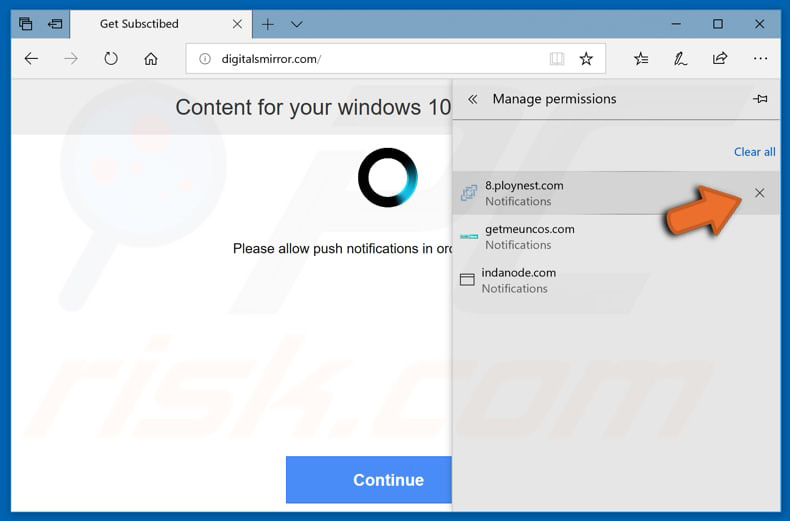 Disabilita le notifiche popup nel browser Web Microsoft Edge