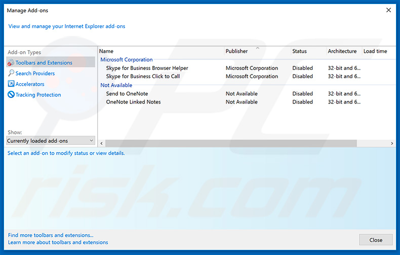 Removing splendidsearch.com related Internet Explorer extensions