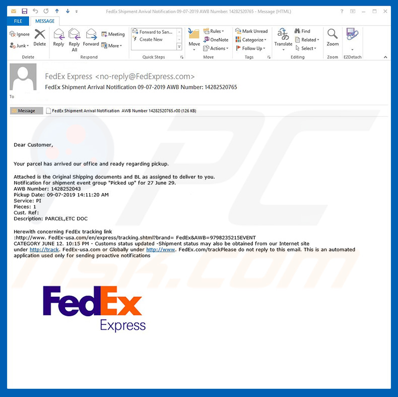 FedEx Express Email Virus
