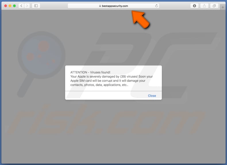 bestappsecurity.com pop-up window