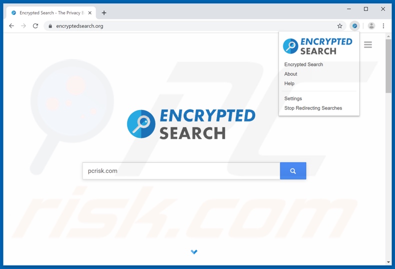 encryptedsearch.org browser hijacker