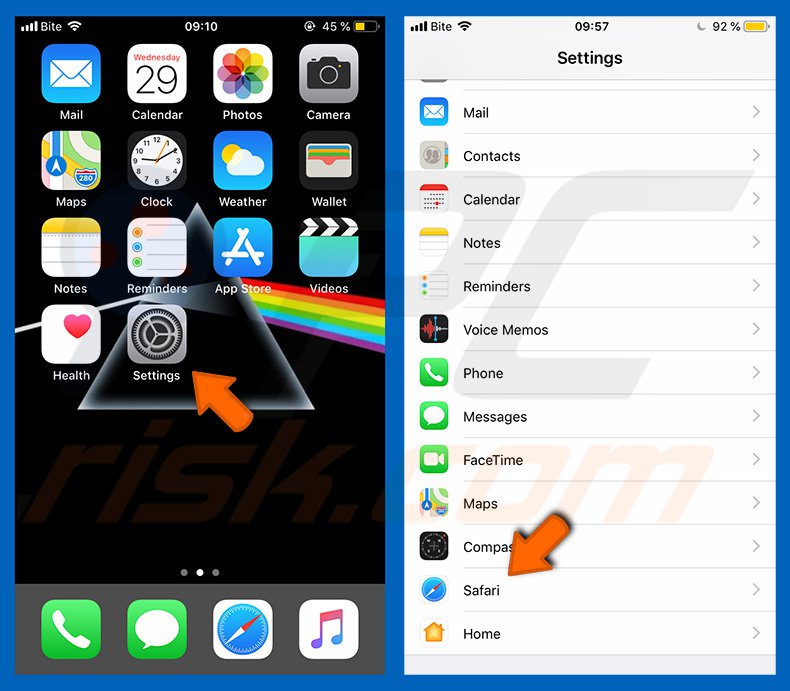 rimuovere i pop-up e cancellare la cache passo 1