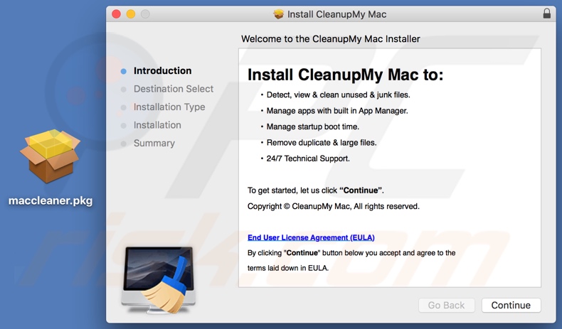 Cleanup My Mac installer