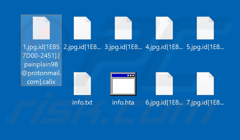 Files encrypted by Calix
