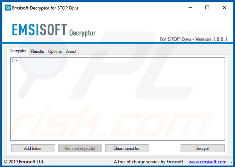 Djvu ransomware decrittatore di Michael Gillespie e Emsisoft