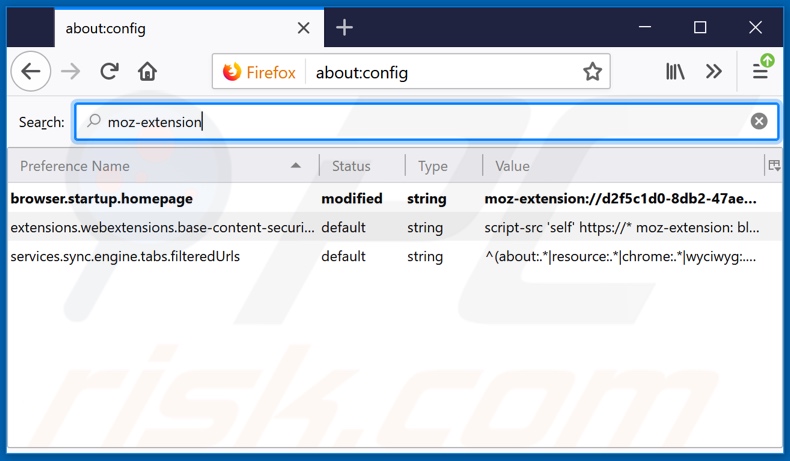 Removing search.betterconverterprotab.com from Mozilla Firefox default search engine
