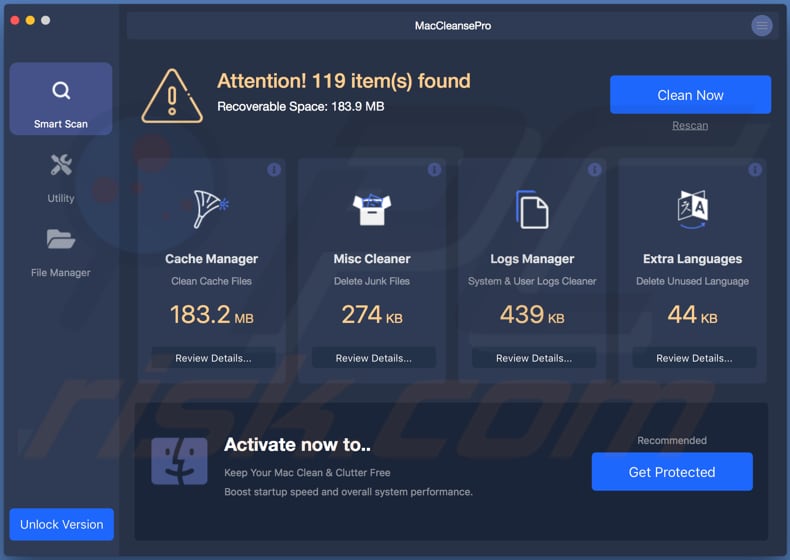 MacCleansePro scam
