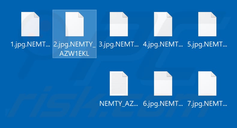 Files encrypted by NEMTY REVENGE 2.0