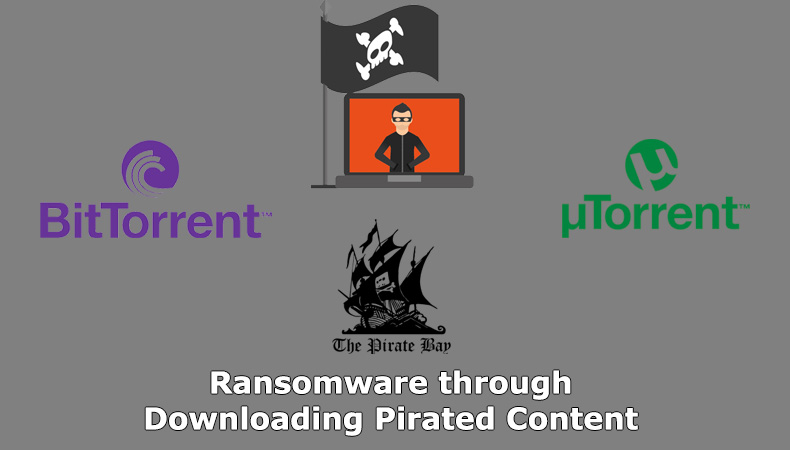 Ransomware attraverso il download di contenuti piratati