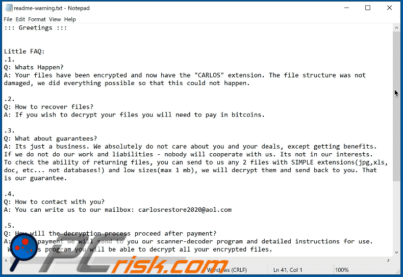 CARLOS ransomware nota di riscatto gif (readme-warning.txt)