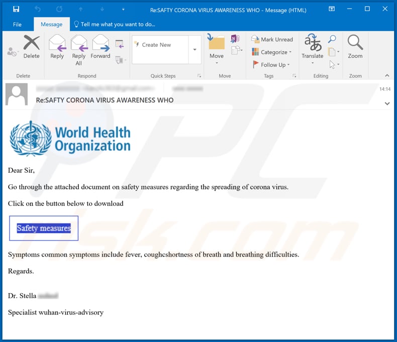 coronavirus email virus another variant