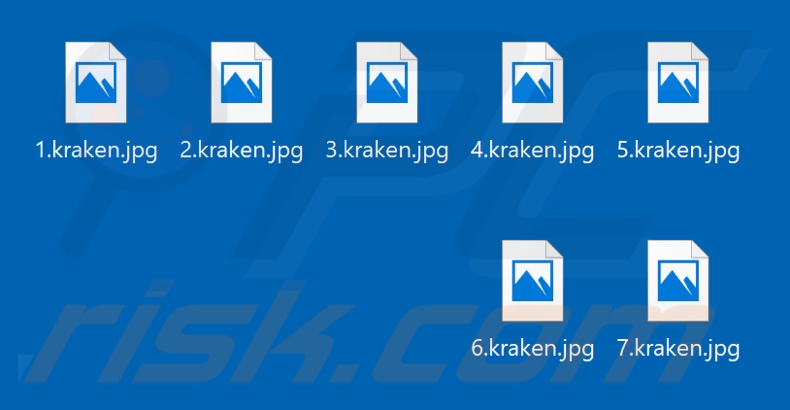 Files encrypted by Kraken ransomware (.kraken extension)