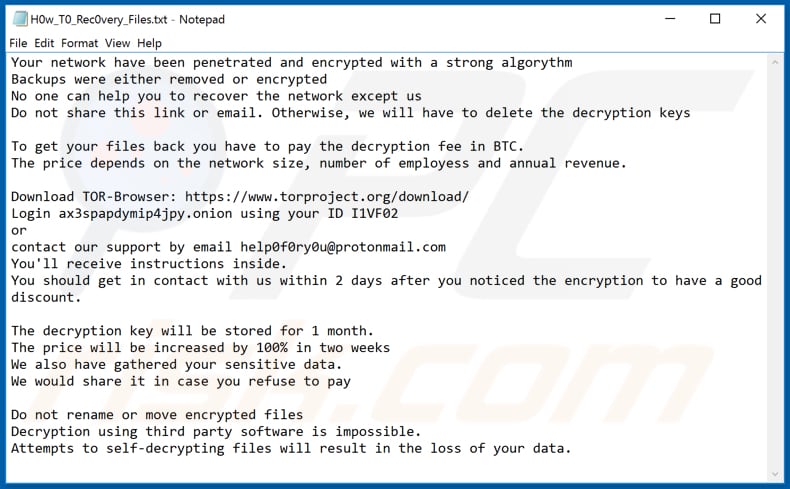 PwndLocker decrypt instructions (H0w_T0_Rec0very_Files.txt)