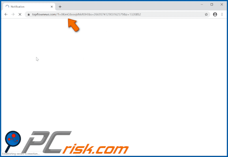 topflownews[.]com website appearance (GIF)