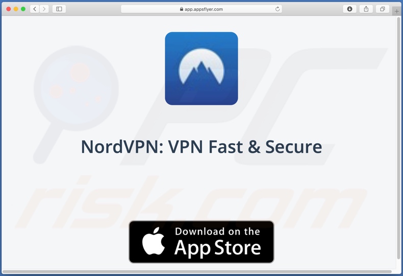 IOS VPN profile Screenshot della pagina web promozionale 