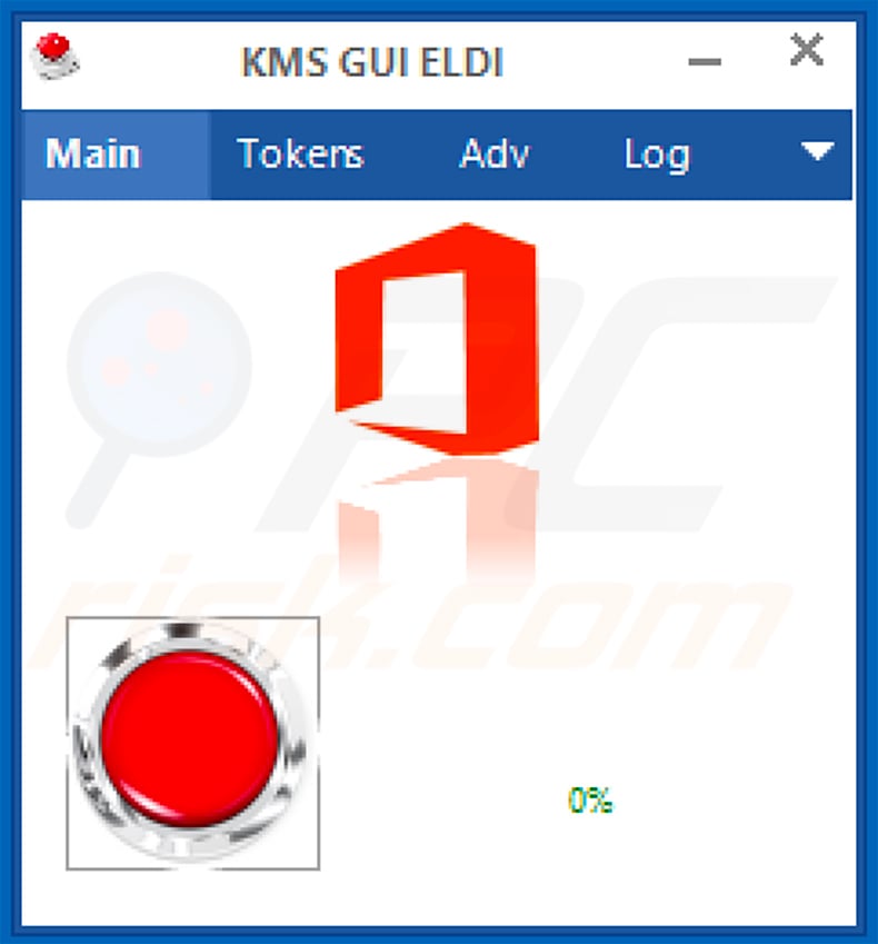 Screenshot dell'attivatore dannoso KMSPico