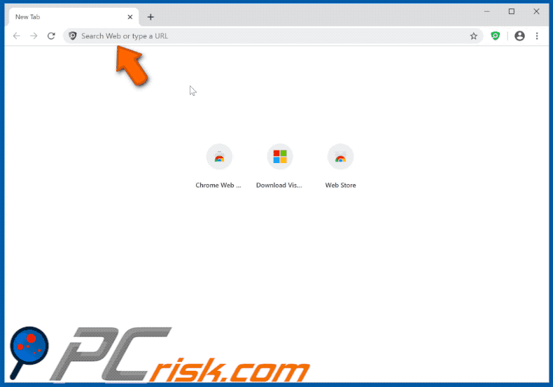 Protect My Search App browser hijacker appearance gif