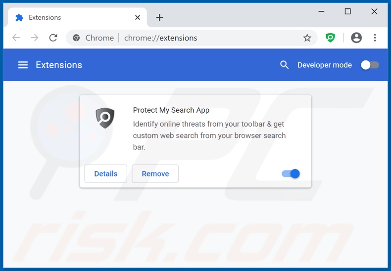 Removing protectmysearchapp.com related Google Chrome extensions