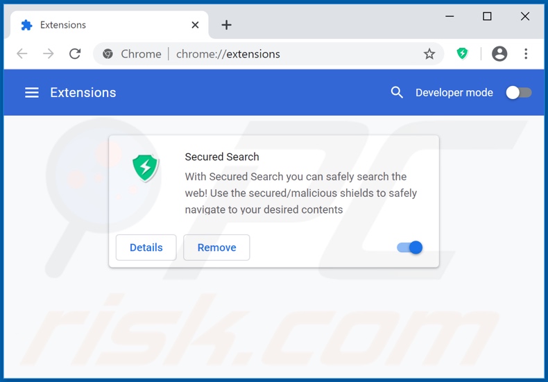 Rimozione delle estensioni di Google Chrome relative a secureserch.com