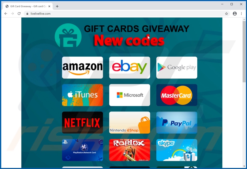 Gift card giveaway truffa