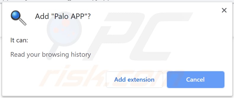 Palo APP asks for a permission to be installed