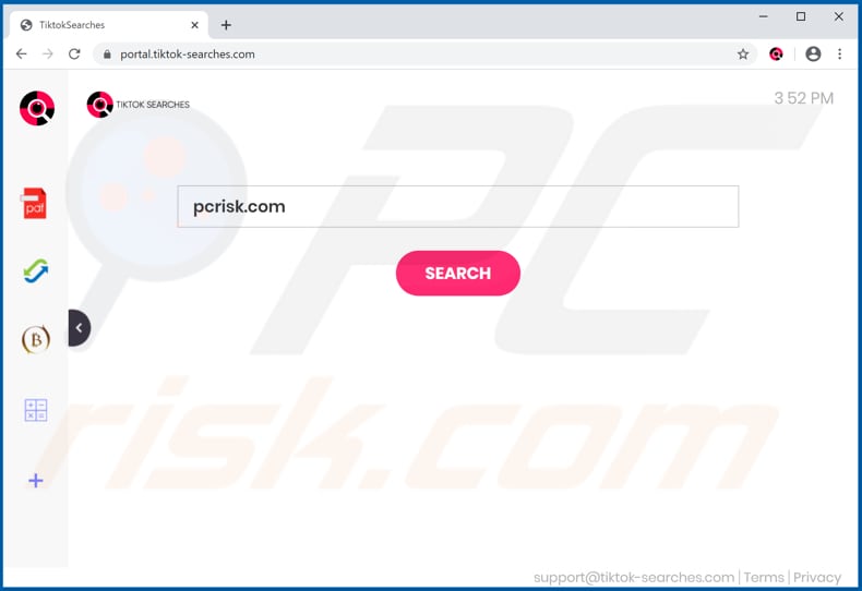 tiktok-searches.com browser hijacker