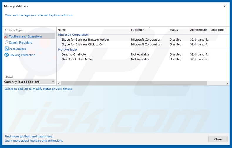 Rimozione delle estensioni di Internet Explorer relative a nebulasearch.net