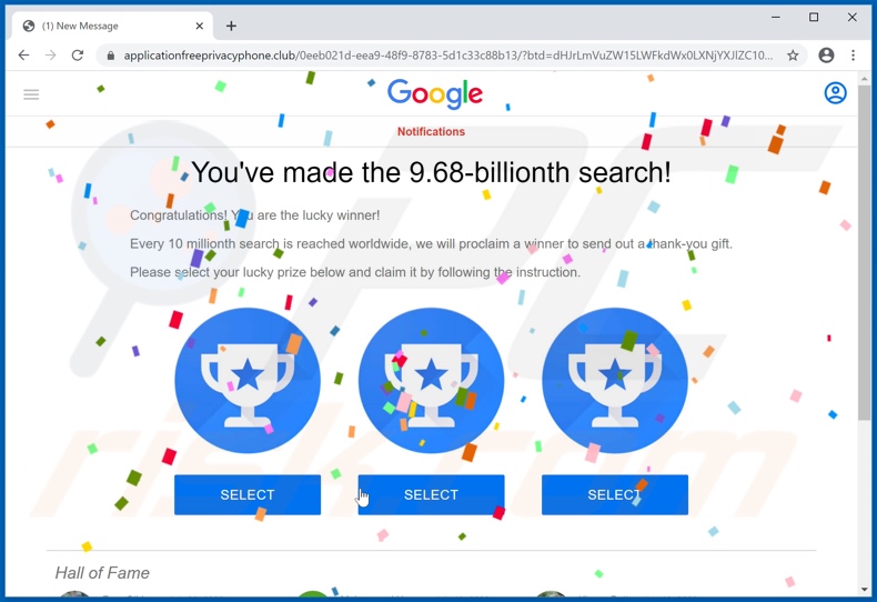 You've made the 9.68-billionth truffa
