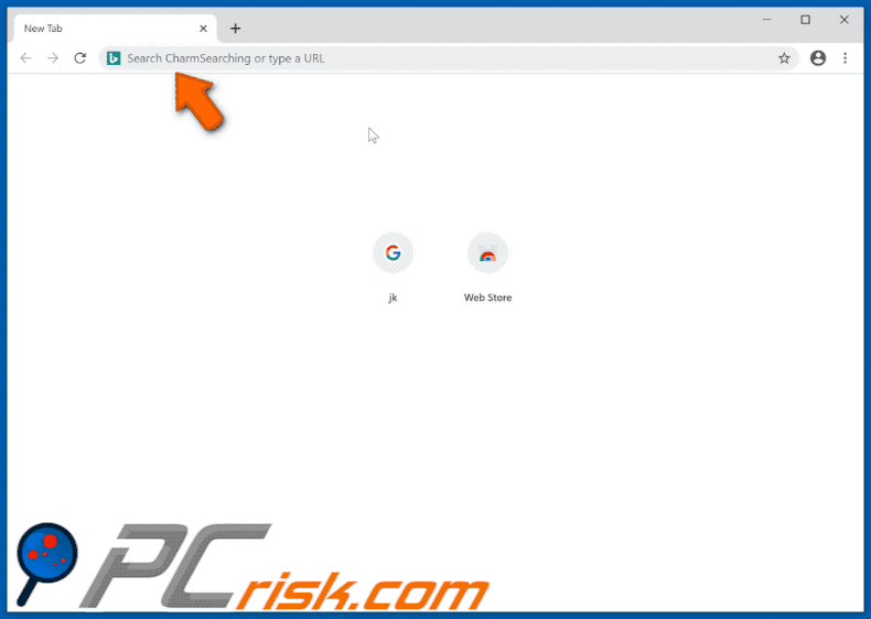 charmsearching.com browser hijacker GIF