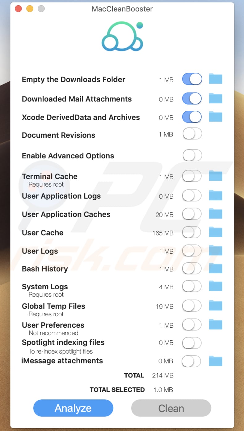 MacCleanBooster applicazione indesiderata