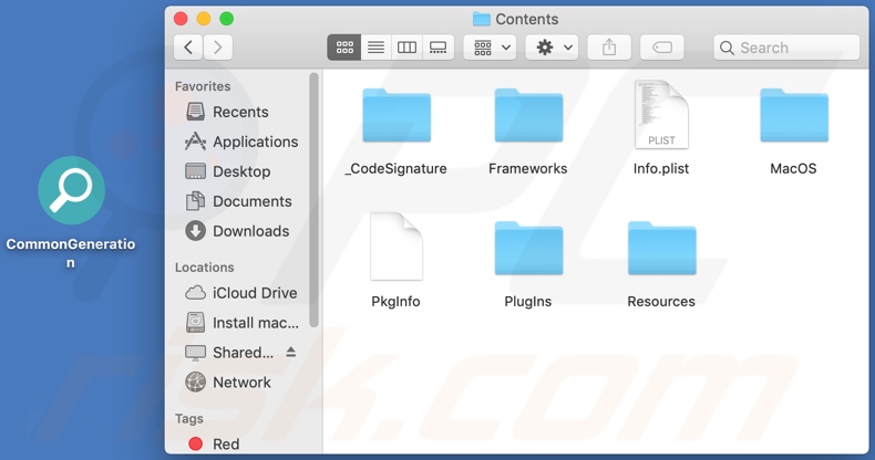 CommonGeneration adware install folder