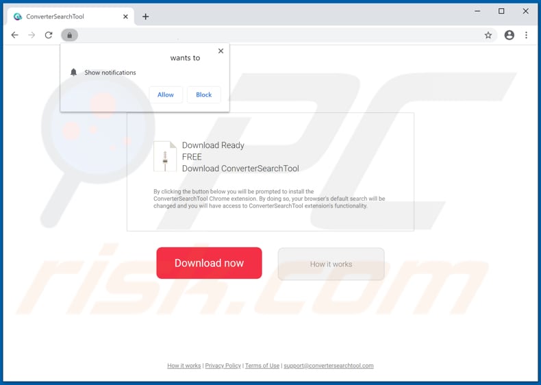 convertersearchtool browser hijacker promoter chrome