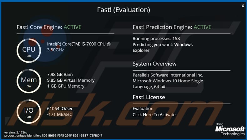 Fast! applicazione indesiderata