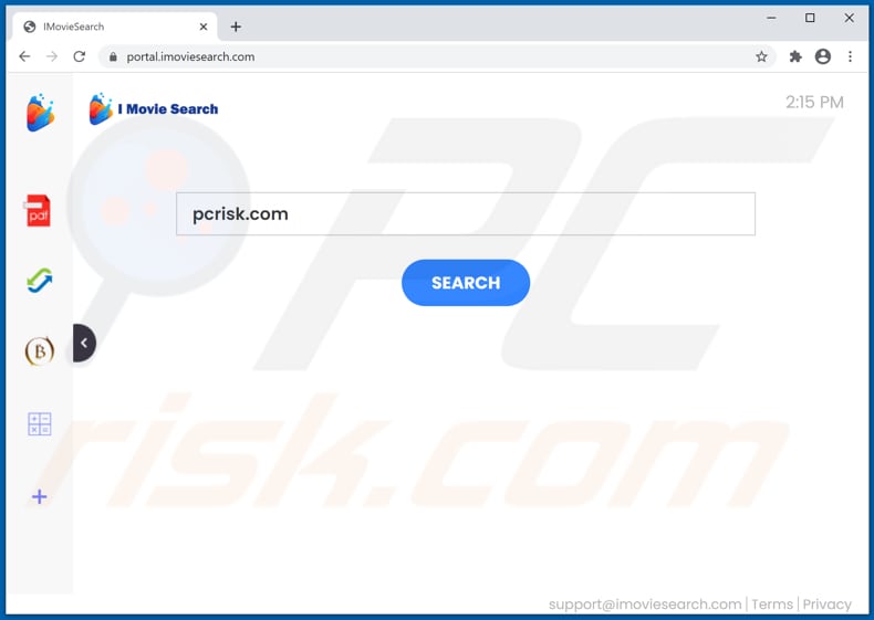 imoviesearch.com browser hijacker