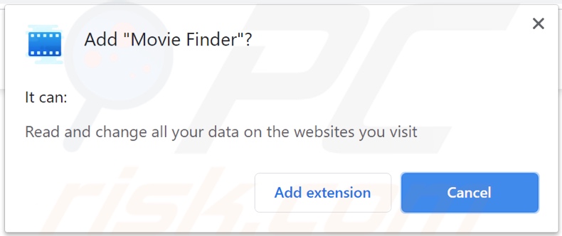 Movie Finder adware richiede le autorizzazioni