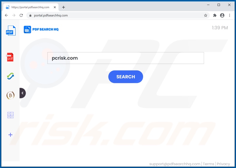 pdfsearchhq.com browser hijacker