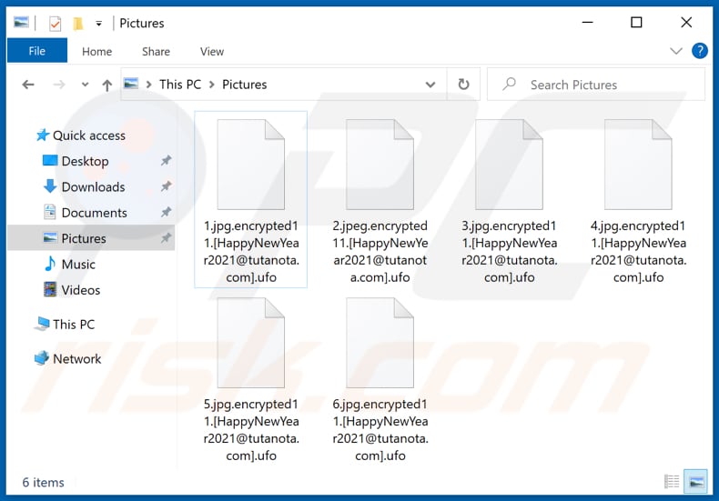 File criptati da Ufo ransomware (.ufo)