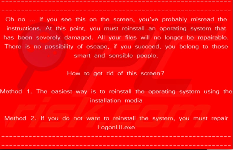 schermata del ransomware wormlocker visualizzata dopo aver inserito la chiave